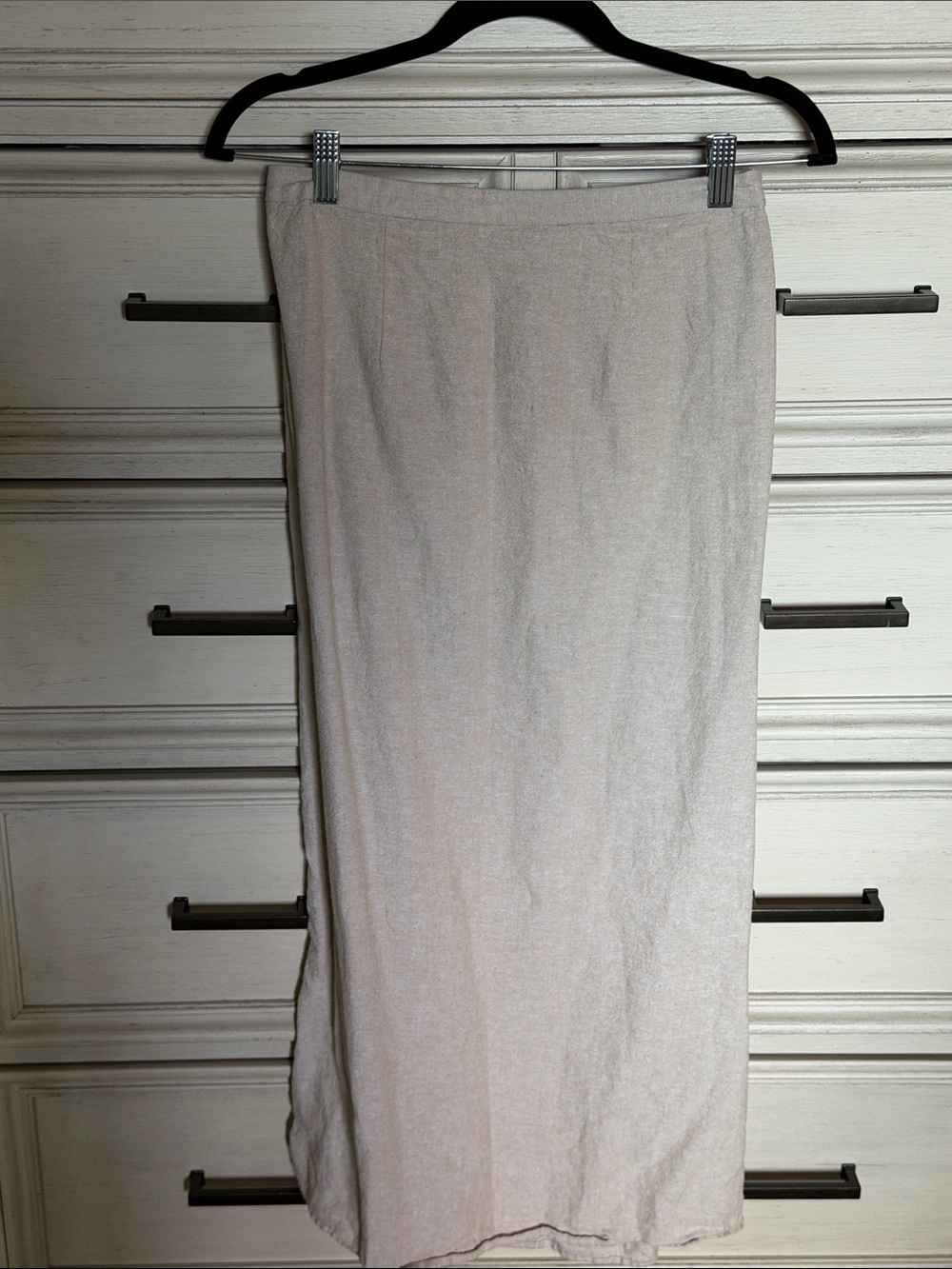 Old Navy Cream Maxi Skirt — Simple Straight Silhouette